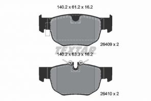 Textar 2640901 - Brzdové platničky -