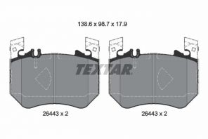 Textar 2644301 - Brzdové platničky -