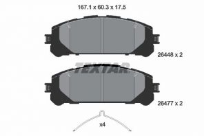 Textar 2644801 - Brzdové platničky -