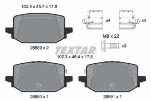 Textar 2658901 - Brzdové platničky -