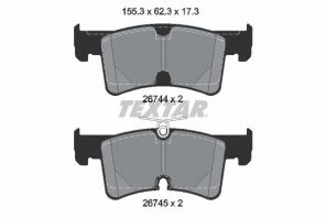 Textar 2674401 - Brzdové platničky -