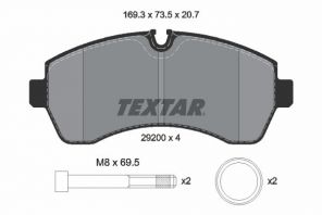 Textar 2920006 - Brzdové platničky -
