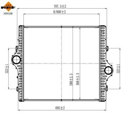 NRF 309108 - Chladič plniaceho vzduchu -