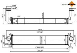 NRF 309111 - Chladič plniaceho vzduchu -
