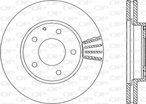 Open Parts BDR1776.20 - Brzdový kotúč -