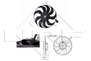 NRF 47381 - Ventilátor motora -