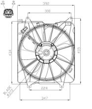 NRF 47935 - Ventilátor motora -