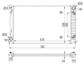 NRF 53023 - Chladič vody -