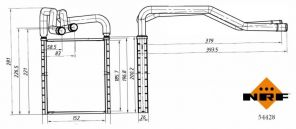 NRF 54428 - Výmenník tepla vnútorného kúrenia -