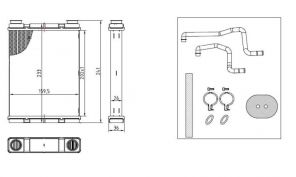 NRF 54429 - Výmenník tepla vnútorného kúrenia -
