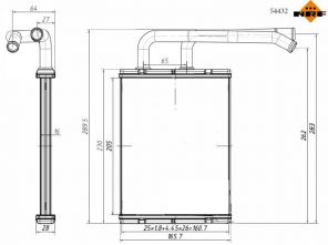 NRF 54432 - Výmenník tepla vnútorného kúrenia -