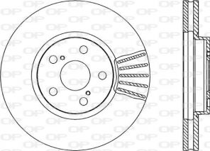 Open Parts BDR1829.20 - Brzdový kotúč -