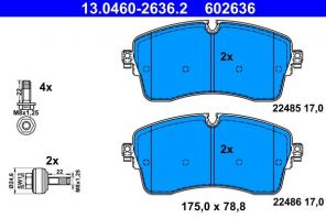 ATE 13.0460-2636.2 - Brzdové platničky -