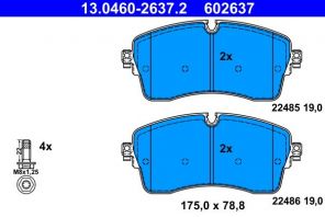 ATE 13.0460-2637.2 - Brzdové platničky -