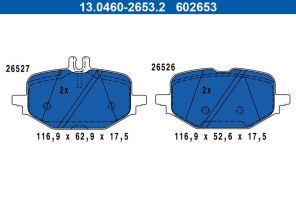 ATE 13.0460-2653.2 - Brzdové platničky -