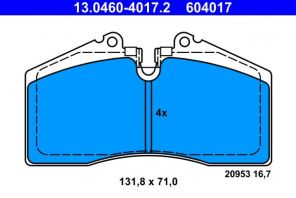 ATE 13.0460-4017.2 - Brzdové platničky -
