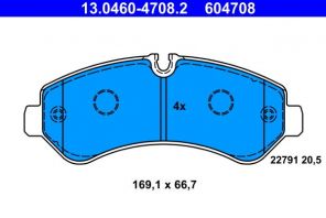 ATE 13.0460-4708.2 - Brzdové platničky -
