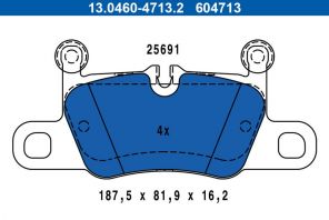 ATE 13.0460-4713.2 - Brzdové platničky -