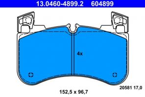 ATE 13.0460-4899.2 - Brzdové platničky -
