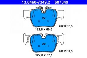 ATE 13.0460-7349.2 - Brzdové platničky -