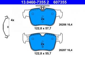 ATE 13.0460-7355.2 - Brzdové platničky -