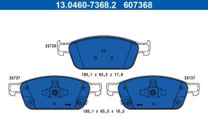 ATE 13.0460-7368.2 - Brzdové platničky -