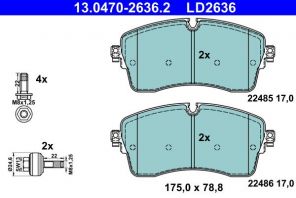ATE 13.0470-2636.2 - Brzdové platničky -