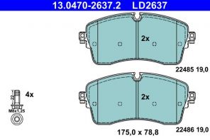 ATE 13.0470-2637.2 - Brzdové platničky -