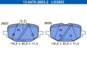 ATE 13.0470-2653.2 - Brzdové platničky -