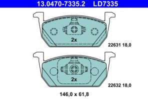 ATE 13.0470-7335.2 - Brzdové platničky -