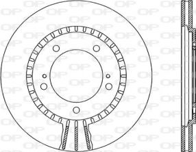 Open Parts BDR1868.20 - Brzdový kotúč -