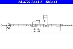 ATE 24.3727-3141.2 - Brzdové lano -