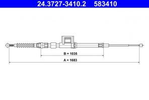 ATE 24.3727-3410.2 - Brzdové lano -