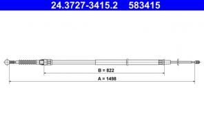 ATE 24.3727-3415.2 - Brzdové lano -