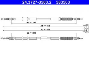 ATE 24.3727-3503.2 - Brzdové lano -