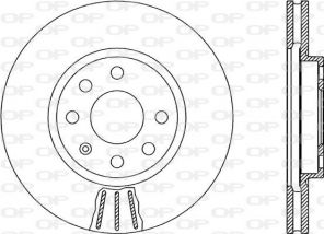 Open Parts BDR1880.20 - Brzdový kotúč -