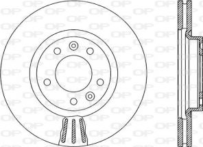 Open Parts BDR1898.20 - Brzdový kotúč -