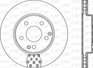 Open Parts BDR1916.20 - Brzdový kotúč -