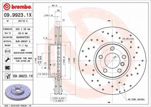 Brembo 09.9923.1X - Brzdový kotúč