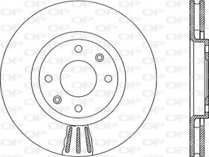 Open Parts BDR1955.20 - Brzdový kotúč -