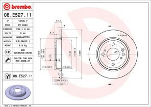 Brembo 09.N236.2X - Brzdový kotúč