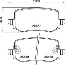 Brembo P 30 139 - Brzdové platničky -