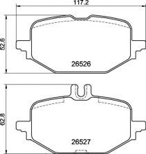 Brembo P 50 172 - Brzdové platničky -