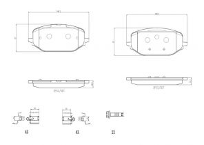Brembo P 61 142 - Brzdové platničky -