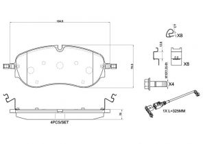 Brembo P 85 194 - Brzdové platničky -