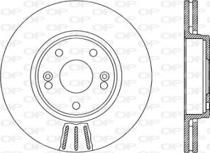 Open Parts BDR1958.20 - Brzdový kotúč -
