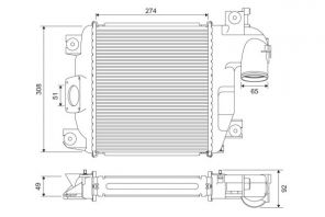 Valeo 818321 - Chladič plniaceho vzduchu -