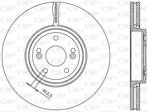 Open Parts BDR1961.20 - Brzdový kotúč -
