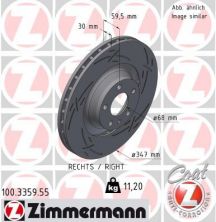 Zimmermann 100.3359.55 - Brzdový kotúč -