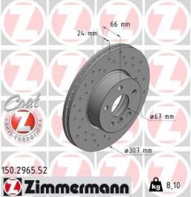 Zimmermann 150.2965.52 - Brzdový kotúč -